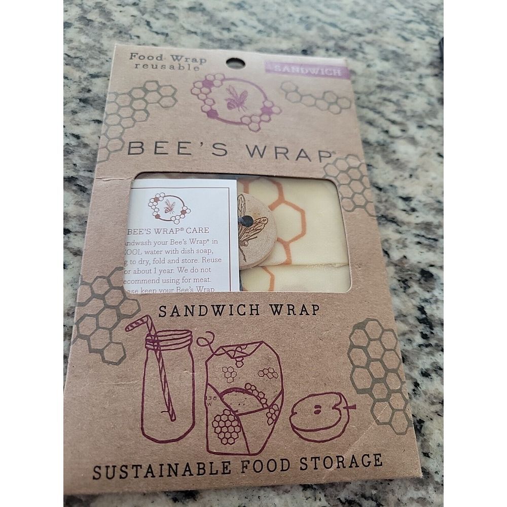 Bee's Wrap Sandwich Wrap, Reusable Food Wrap‎